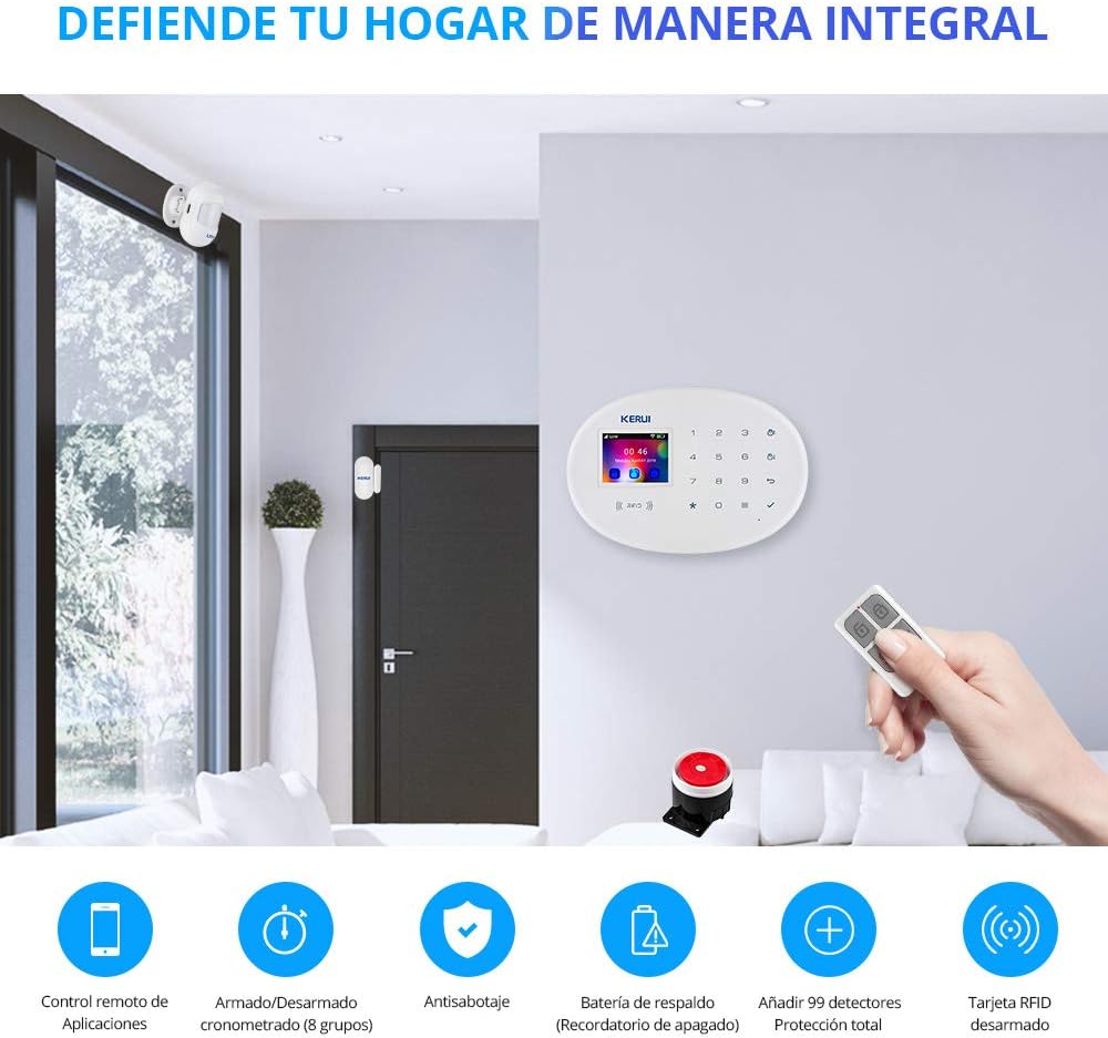 Sistema de Alarma Inteligente Wifi para Hogar – Control Total desde tu Móvil (Kit Completo)