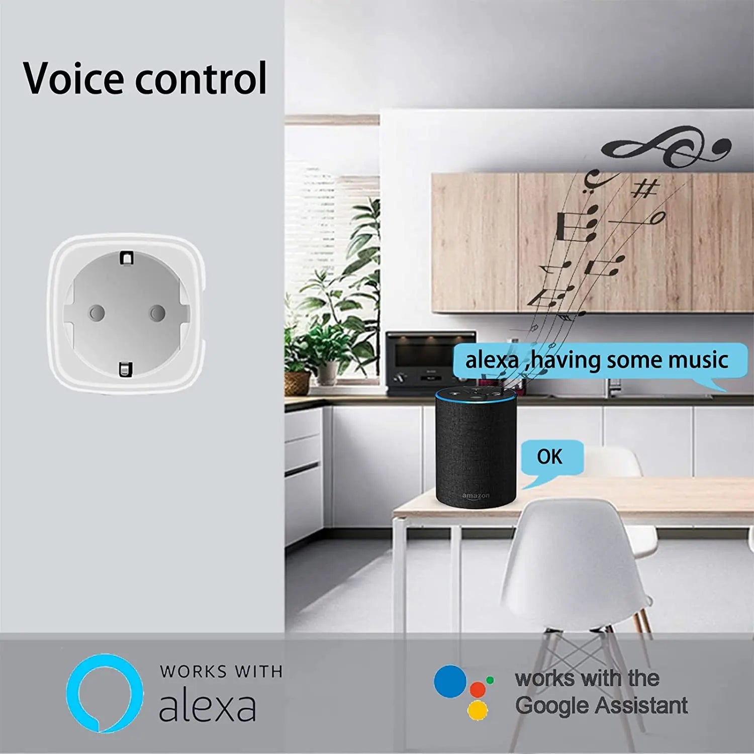 Enchufe Inteligente WiFi 16A con Control desde el Móvil y Alexa