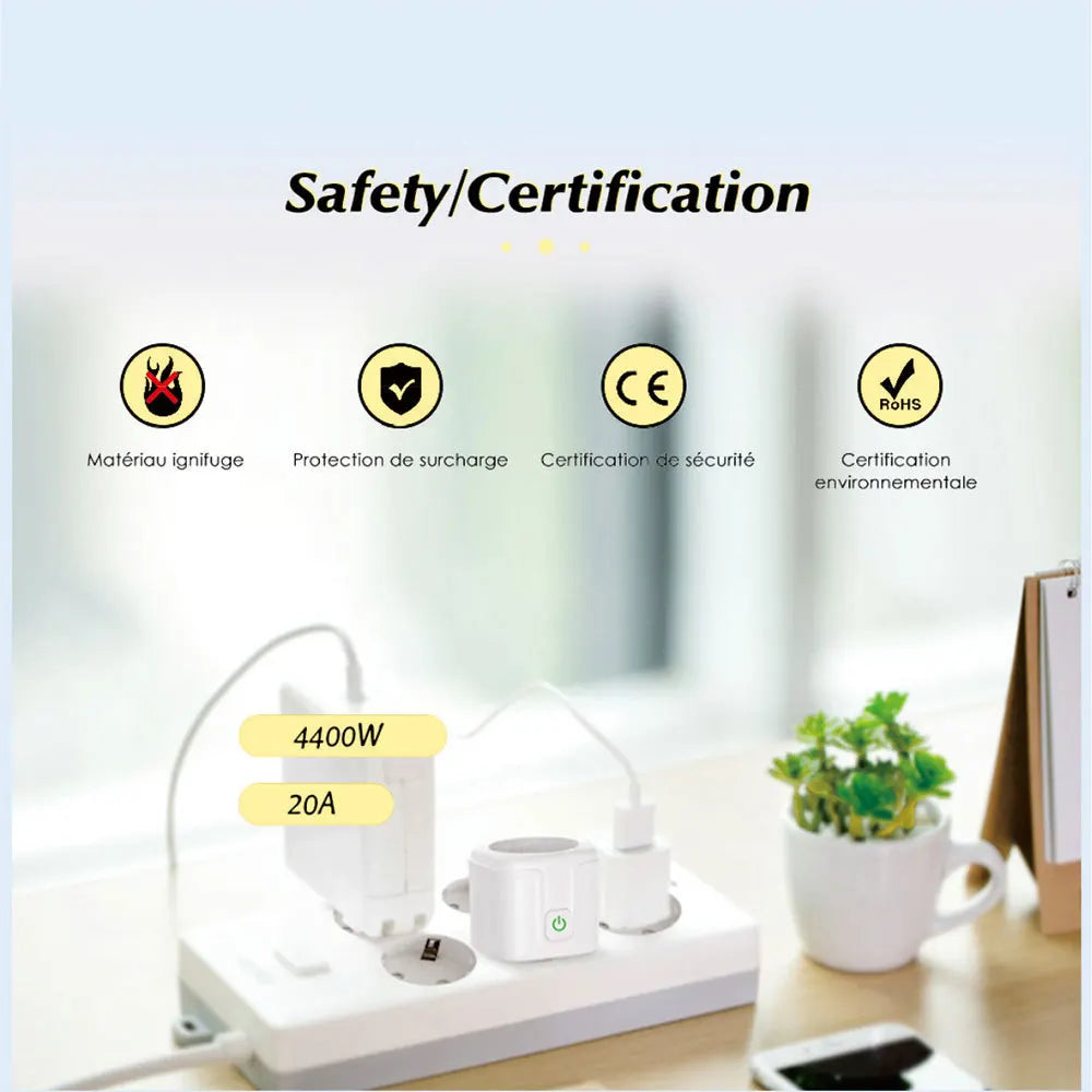 Enchufe Inteligente WiFi 16A con Control desde el Móvil y Alexa