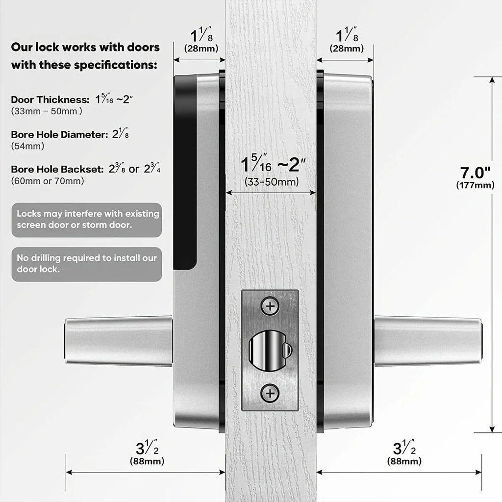Cerradura Inteligente Wifi para Puerta con Huella y App