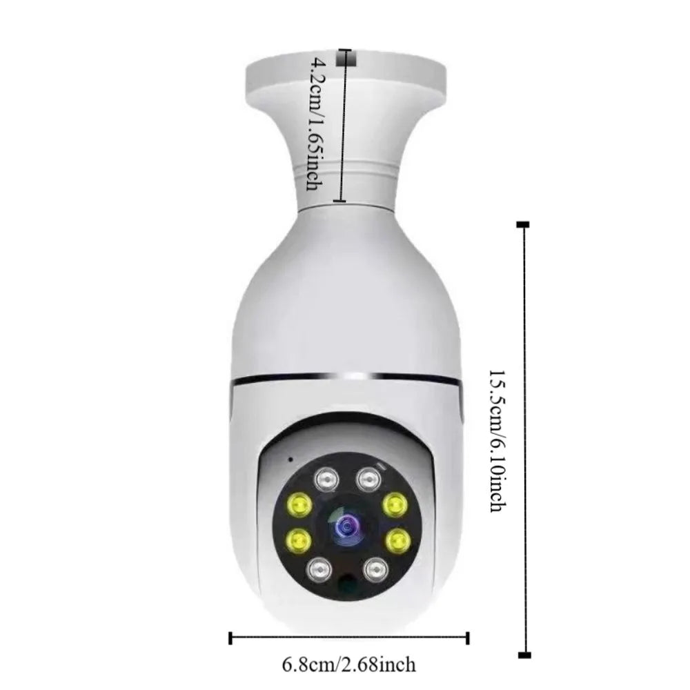 Cámara WiFi 360° con Visión Nocturna – Vigila tu hogar desde el móvil