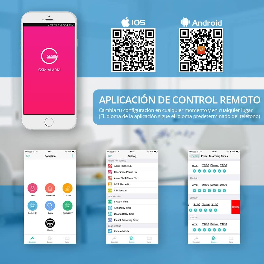 Sistema de Alarma Inteligente Wifi para Hogar – Control Total desde tu Móvil (Kit Completo)